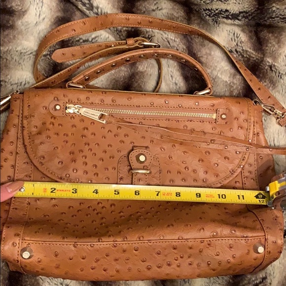 Rebecca Minkoff Ostritch Leather Bag in Tan - Picture 9 of 11